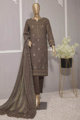 HZ Premium Unstitched 3 Piece Emb Lawn Vol-2 Suit-PEC-720