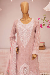 Hz Premium Unstitched 3 Piece Emb Lawn Vol-03 Suit-PEC-731