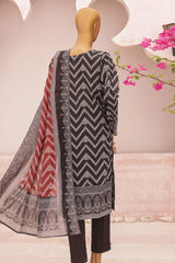 Hz Premium Unstitched 3 Piece Emb Lawn Vol-03 Suit-PEC-746