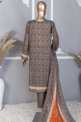 HZ Premium Unstitched 3 Piece Emb Lawn Vol-04 Suit-PEC-752