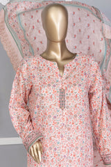HZ Premium Unstitched 3 Piece Emb Lawn Vol-04 Suit-PEC-756