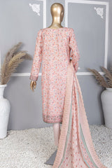 HZ Premium Unstitched 3 Piece Emb Lawn Vol-04 Suit-PEC-756