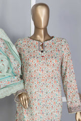 HZ Premium Unstitched 3 Piece Emb Lawn Vol-04 Suit-PEC-757