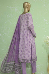 Hz Premium Unstitched 3 Piece Embroidered Lawn Suit-PEC-902