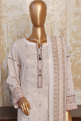 HZ Premium Unstitched 3 Piece Festive Digital Printed Emb Lawn Suit-PFC-778