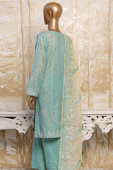 HZ Premium Unstitched 3 Piece Festive Digital Printed Emb Lawn Suit-PFC-779