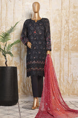 HZ Premium Unstitched 3 Piece Festive Digital Printed Emb Lawn Suit-PFC-780