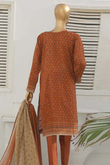 Hz Platinum Guldozi Unstitched 3 Piece Emb Lawn Suit-PGE-146