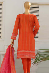 Hz Platinum Guldozi Unstitched 3 Piece Emb Lawn Suit-PGE-147