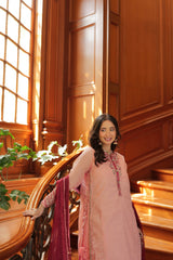 Omal By Komal Stitched 2 Piece Summer Suit-Ailiya (Frock & Dupatta)