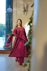 Omal By Komal Stitched 3 Piece Summer Suit-Sanam - 3pc