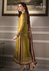 Asim Jofa Designers Limited Edition Ajzsd-06 Embroidered Chiffon 3 Pcs