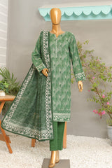 HZ Premium Unstitched 3 Piece Digital Printed Khaddar Vol-02 Suit-PKP-46