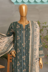 HZ Premium Unstitched 3 Piece Digital Printed Khaddar Vol-02 Suit-PKP-50