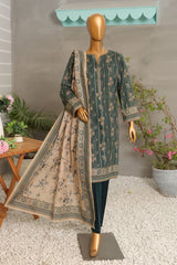 HZ Premium Unstitched 3 Piece Digital Printed Khaddar Vol-02 Suit-PKP-50