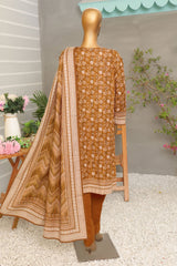 HZ Premium Unstitched 3 Piece Digital Printed Khaddar Vol-02 Suit-PKP-52