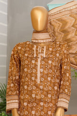 HZ Premium Unstitched 3 Piece Digital Printed Khaddar Vol-02 Suit-PKP-52