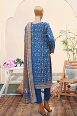 HZ Premium Unstitched 3 Piece Digital Printed Khaddar Vol-02 Suit-PKP-62