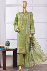 Sada Bahar Stitched 3 Piece Printed Lawn Vol-08 Suit-PL-332-Green