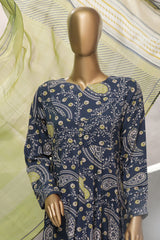 Florence Wintry By HZ Stitched 3 Piece Printed Linen Suit-PLC-902