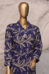 Florence Wintry By HZ Stitched 3 Piece Printed Linen Suit-PLC-907