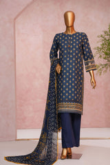 Enchant By HZ Stitched 3 Piece Linnokara Prints Collection'2025-PLK-545