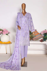 HZ Premium Unstitched 3 Piece Emb Lawnkari Collection'2025-PLK-815