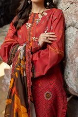 Print Melody By Charizma Unstitched 3 Piece Printed Lawn Vol-03 Suit-PM4-23