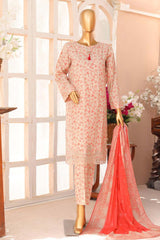 Meenakari by Hz Unstitched 3 Piece Premium Emb Suit-PMK-166