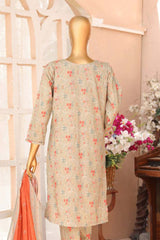 Meenakari by Hz Unstitched 3 Piece Premium Emb Suit-PMK-169