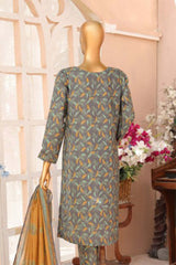 Meenakari by Hz Unstitched 3 Piece Premium Emb Suit-PMK-174