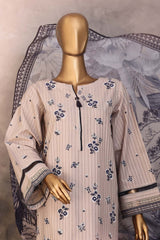 Enchant By HZ Stitched 3 Piece Linnokara Prints Collection'2025-PNK-101