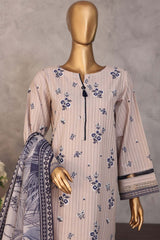 Enchant By HZ Stitched 3 Piece Linnokara Prints Collection'2025-PNK-101