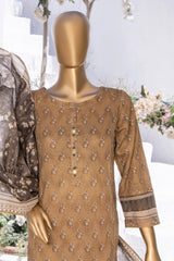 Summer Bloom By HZ Stitched 3 Piece Digital Printed Lawn Suit-PNL-401