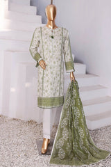 HZ Platinum Unstitched 3 Piece Digital Printed Lawn Suit-PPC-06
