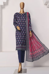 HZ Platinum Unstitched 3 Piece Printed Lawn Collection-PPC-172