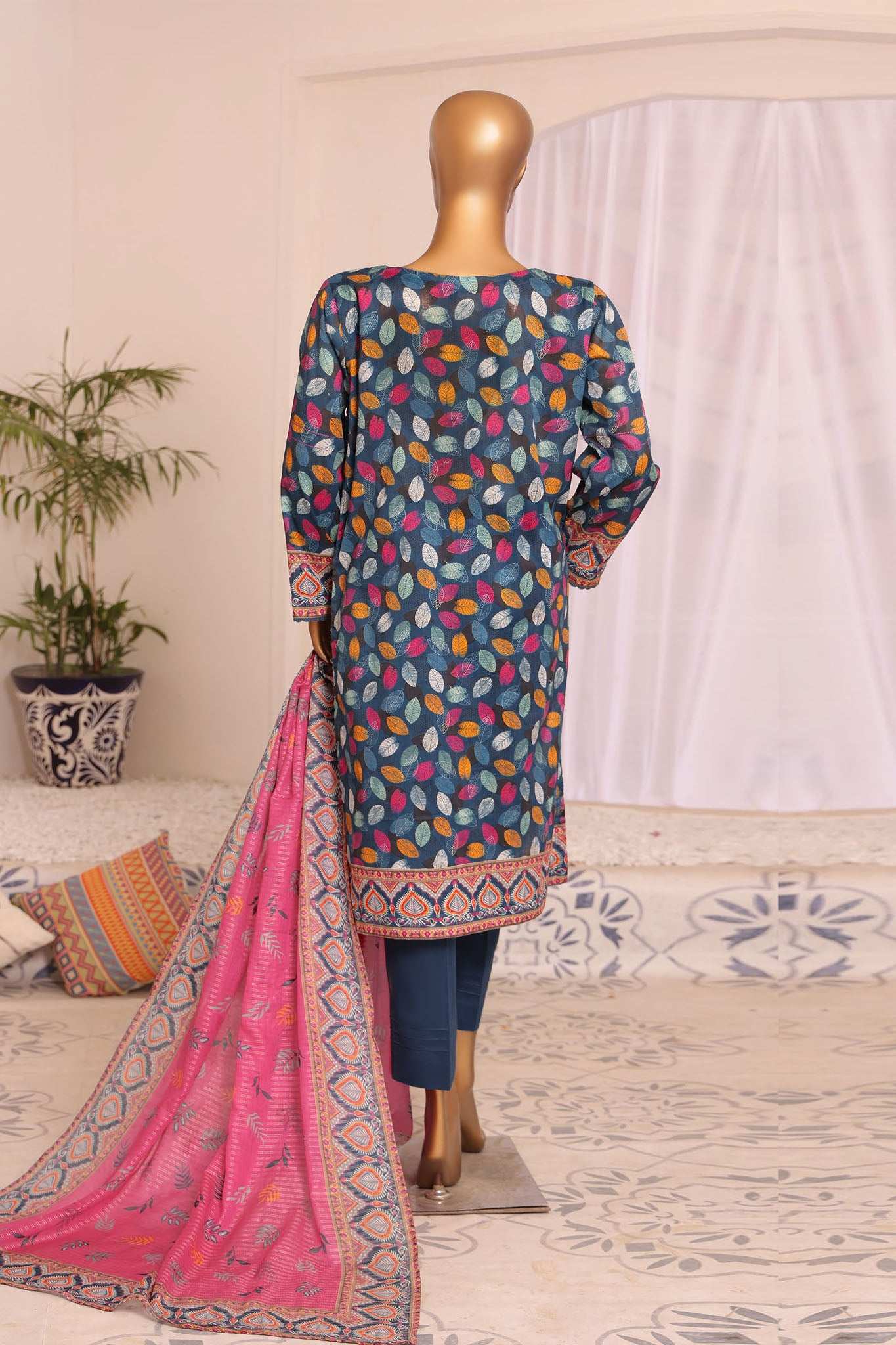 HZ Platinum Unstitched 3 Piece Digital Printed Lawn Vol-03 Collection'2025-PPC-188