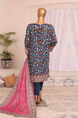 HZ Platinum Unstitched 3 Piece Digital Printed Lawn Vol-03 Collection'2025-PPC-188