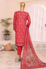 HZ Platinum Unstitched 3 Piece Digital Printed Lawn Vol-03 Collection'2025-PPC-189