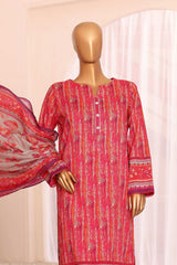 HZ Platinum Unstitched 3 Piece Digital Printed Lawn Vol-03 Collection'2025-PPC-189