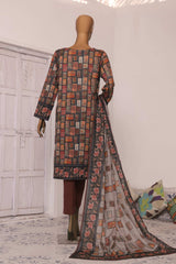 HZ Platinum Unstitched 3 Piece Digital Printed Lawn Vol-03 Collection'2025-PPC-191