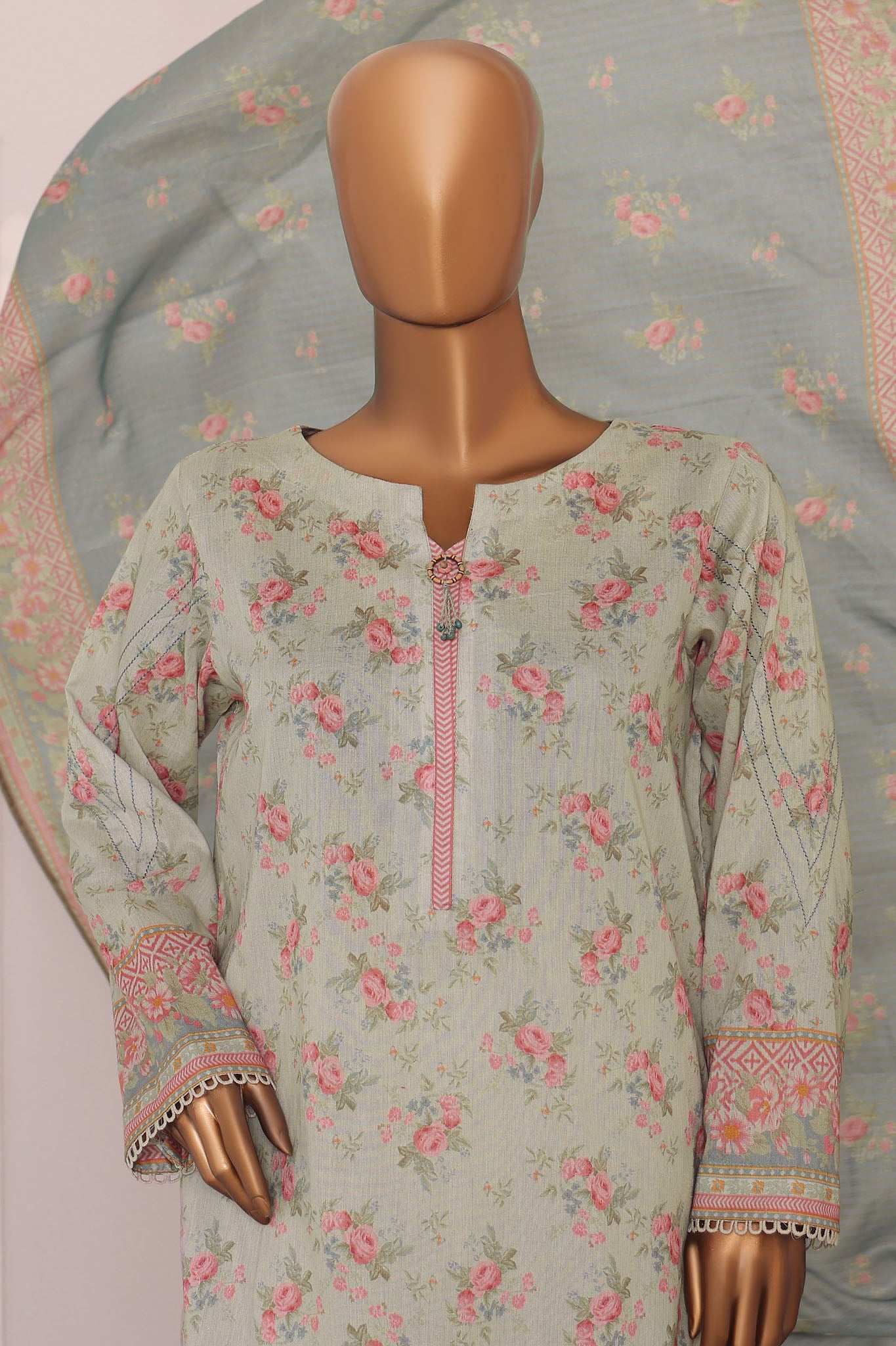 HZ Platinum Unstitched 3 Piece Digital Printed Lawn Vol-03 Collection'2025-PPC-193