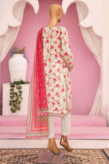 HZ Platinum Unstitched 3 Piece Digital Printed Lawn Suit-PPC-79