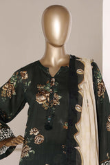 Sada Bahar Stitched 3 Piece Printed Lawn Vol-07 Suit-PR-1001-GREEN