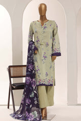 Sada Bahar Stitched 3 Piece Printed Lawn Vol-12 Suit-PR-1123-MINT