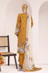 Sada Bahar Stitched 3 Piece Printed Lawn Vol-10 Suit-PR-1127-MUSTARD