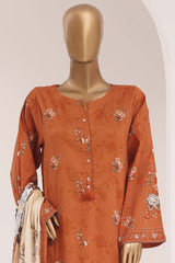 Sada Bahar Stitched 3 Piece Printed Lawn Vol-10 Suit-PR-1129-GOLDEN