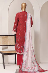 Sada Bahar Stitched 3 Piece Printed Lawn Vol-11 Suit-PR-1148-MAROON