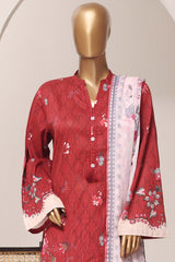 Sada Bahar Stitched 3 Piece Printed Lawn Vol-11 Suit-PR-1148-MAROON