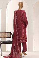 Sada Bahar Stitched 3 Piece Printed Lawn Vol-12 Suit-PR-1161-MAHROON